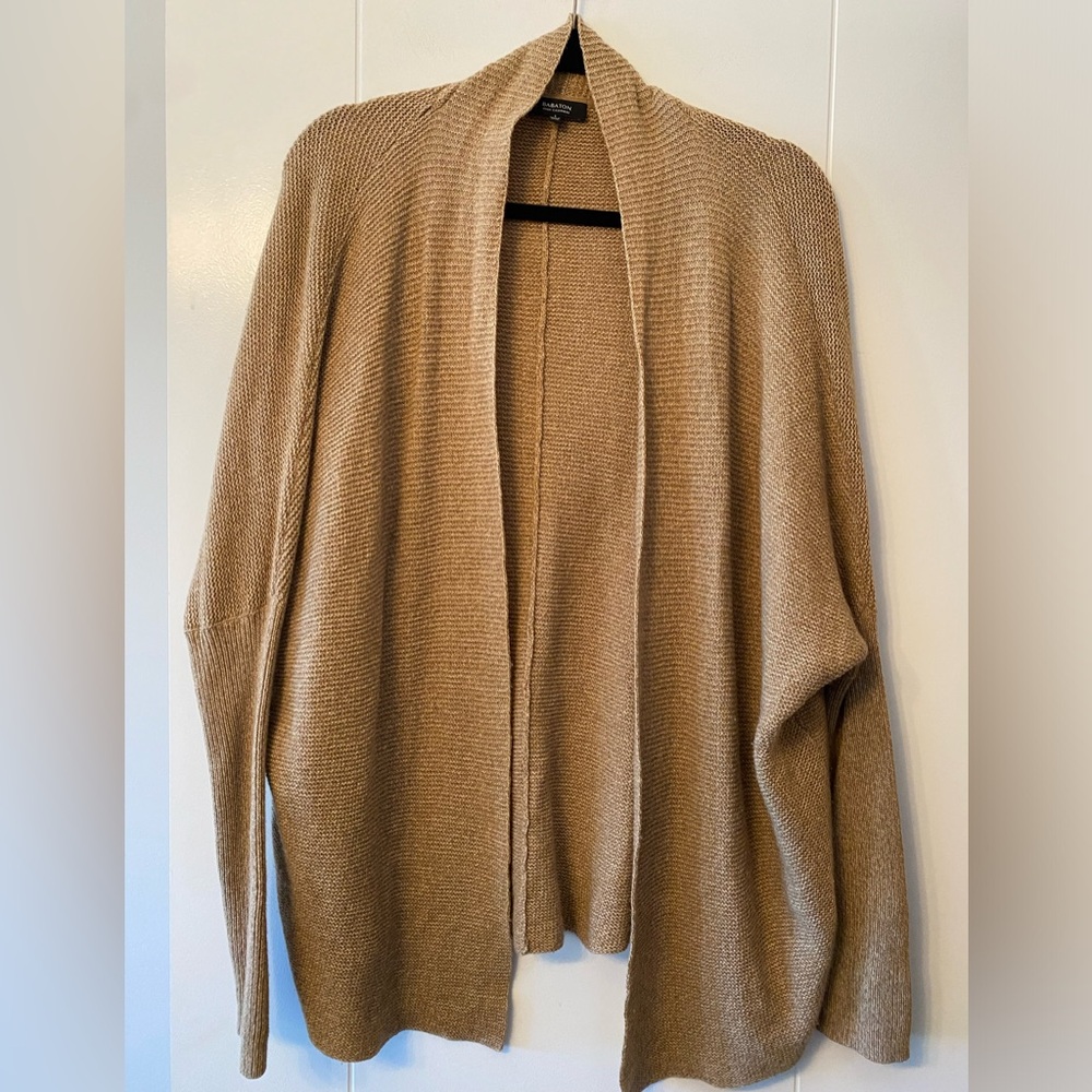 BABATON- Wool/Cashmere Tan Cardigan